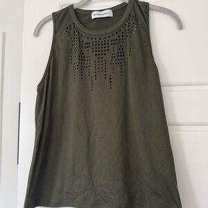 Burn Boot Camp Olive Sleeveless Tank Top